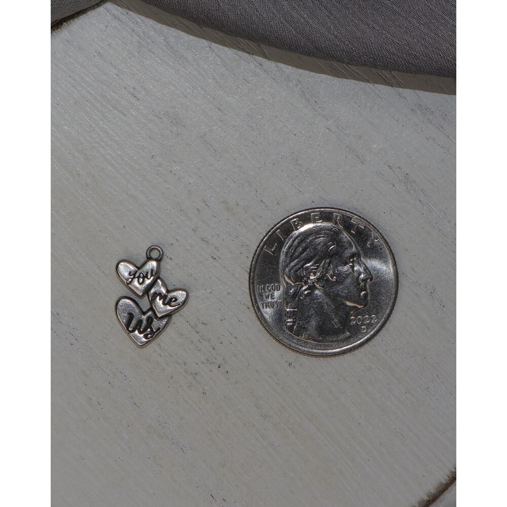 James Avery Sterling Silver “ You Me Us” Charm 1.8G / 0.6in - Picture 3 of 3